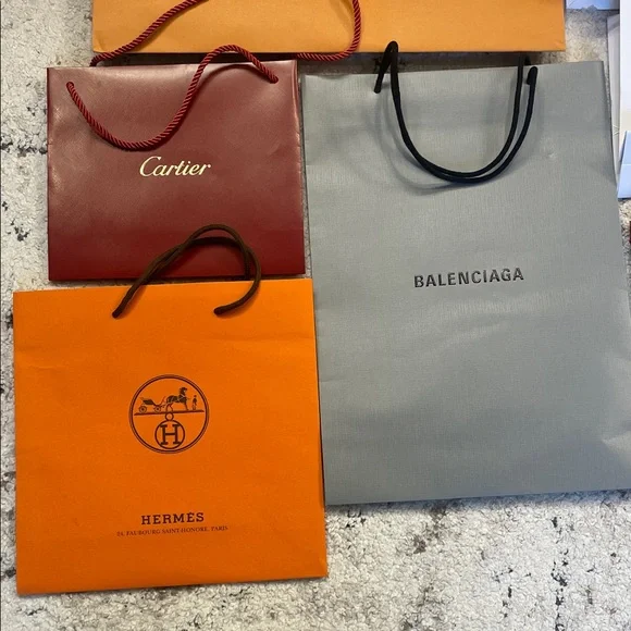 MULTIPLE DESIGNER BAGS . Luxury Designer Shopping Bags Collection
